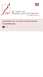 Mobile Screenshot of dalberg-gymnasium.de
